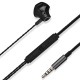 1.2M Wired Headphones 3.5MM Sport Earbuds with Bass Phone Earphone Wire Stereo Headset Mic Music Earphone