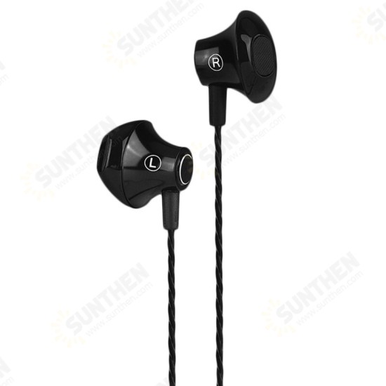 1.2M Wired Headphones 3.5MM Sport Earbuds with Bass Phone Earphone Wire Stereo Headset Mic Music Earphone