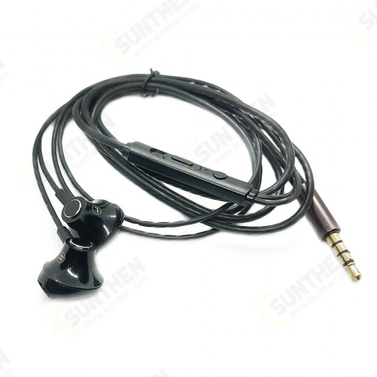 1.2M Wired Headphones 3.5MM Sport Earbuds with Bass Phone Earphone Wire Stereo Headset Mic Music Earphone