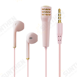 1.2m Length 3.5mm Plug Singing Earphone Microphone Practice Singing Artifact Live Broadcast Shocking Sound Wired Earpiece Earbud 1.2m Length 3.5mm Plug Singing Earphone Microphone Practice Singing Artifact Live Broadcast Shocking Sound Wired Earpiece Earbud