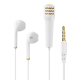 1.2m Length 3.5mm Plug Singing Earphone Microphone Practice Singing Artifact Live Broadcast Shocking Sound Wired Earpiece Earbud