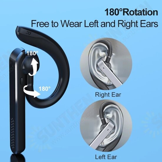 890 bluetooth 5.2 Wireless Headset Noise Reduction IPX7 Waterproof HiFi 3D Stereo Surround Sound Headphone with Mic