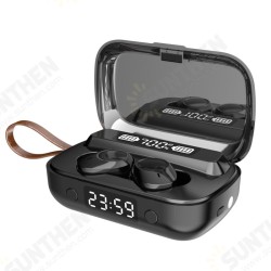 A13 bluetooth 5.1 Earphone Wireless Earbuds Clock Flashlight Touch Control 2000mAh CVC8.0 DSP Noise Cancelling HD Mic Gaming Headset