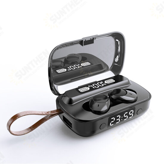 A13 bluetooth 5.1 Earphone Wireless Earbuds Clock Flashlight Touch Control 2000mAh CVC8.0 DSP Noise Cancelling HD Mic Gaming Headset