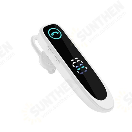 A20 Wireless bluetooth Earphones LED Display Stereo Single Business Ear Hook Headset Handsfree Drive Car Headphone with Mic