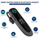 A20 Wireless bluetooth Earphones LED Display Stereo Single Business Ear Hook Headset Handsfree Drive Car Headphone with Mic