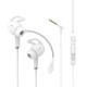AK-P9 3.5mm Aux Jack in Ear Gaming Headsets Earbuds Noise Cancelling Earphones with Dual Mic