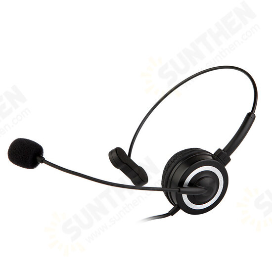 BH69 Call Center 3.5mm/USB Headset Telephone Headphone with Microphone Business Wired Headphones for Computer Laptop PC BH69 Call Center 3.5mm/USB Headset Telephone Headphone with Microphone Business Wired Headphones for Computer Laptop PC