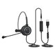 BH69 Call Center 3.5mm/USB Headset Telephone Headphone with Microphone Business Wired Headphones for Computer Laptop PC