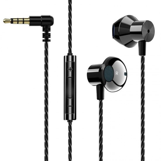 F16 Metal Stereo Bass Earphone Gaming Music Earbuds For Laptop PC