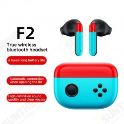 F2 TWS bluetooth 5.0 Wireless Headset 9D Stereo 45ms Low Latency 13mm Driver Gaming Earbuds Gaming Earphones with Mic F2 TWS bluetooth 5.0 Wireless Headset 9D Stereo 45ms Low Latency 13mm Driver Gaming Earbuds Gaming Earphones with Mic