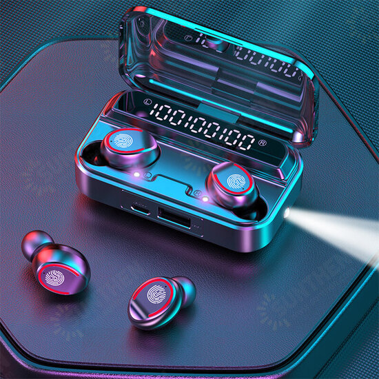 F9-3 bluetooth 5.1 Headset TWS Wireless LED Display Flashlight Waterproof Earphones Mini Earbuds Stereo Sport Headphones F9-3 bluetooth 5.1 Headset TWS Wireless LED Display Flashlight Waterproof Earphones Mini Earbuds Stereo Sport Headphones