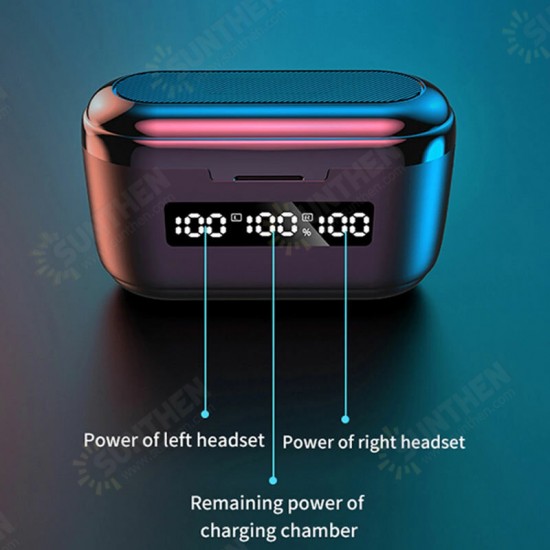 G40 TWS bluetooth 5.1 Earphones Mini Touch Control 9D Hifi Stereo Sports Dual-mic Earbuds With 3500Mah Charging Box