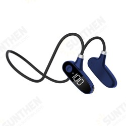 H18 Bone Conduction bluetooth 5.2 Headphones Led Display Neckband Ear Hook Noise Reduction IPX7 Waterproof Fitness Sport Earphones H18 Bone Conduction bluetooth 5.2 Headphones Led Display Neckband Ear Hook Noise Reduction IPX7 Waterproof Fitness Sport Earphones