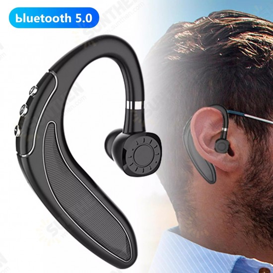 H18 bluetooth V5.0 Headphones DSP CVC6.0 Noise Reduction NFC Earphone 250mAh Adjustable Wireless Business Single Earhook Headset with Mic