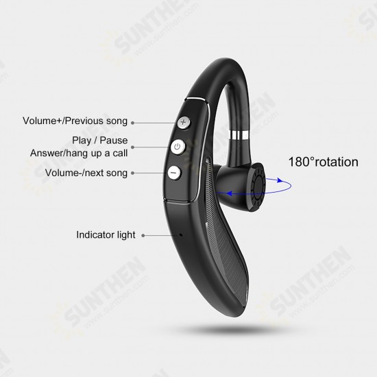 H18 bluetooth V5.0 Headphones DSP CVC6.0 Noise Reduction NFC Earphone 250mAh Adjustable Wireless Business Single Earhook Headset with Mic H18 bluetooth V5.0 Headphones DSP CVC6.0 Noise Reduction NFC Earphone 250mAh Adjustable Wireless Business Single Earhook Headset with Mic