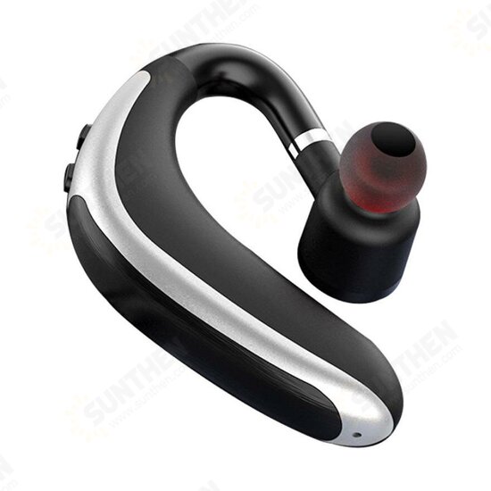 K20 Single Earhook Earphone Wireless bluetooth 5.0 Noise Reduction Stereo Business Call Earbuds Single Ear Waterproof Sport Headset