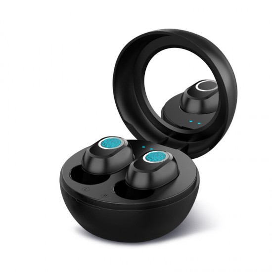 LB-10 Touch Control TWS bluetooth Earphone Wireless Stereo Handsfree Headset with Mirror Charging Case