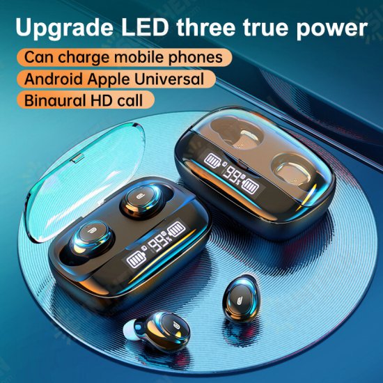 M-U8 TWS Earphone Wireless bluetooth 5.0 Headset Stereo Bass CVC8.0 Noise Reduction Headphones LED Display Smart Touch M-U8 TWS Earphone Wireless bluetooth 5.0 Headset Stereo Bass CVC8.0 Noise Reduction Headphones LED Display Smart Touch
