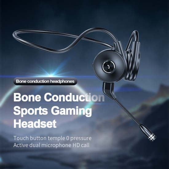 M1 Bone Conduction Headphones HiFi Dual Microphone Noise Reduction Waterproof Sports Phone Headset With Microphone