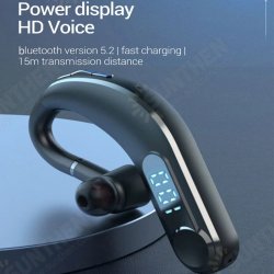 M22 Wireless Single Ear Hanging Headphone Power Display HD Call Earphone Sports Running Driving Long Standby Life Headset M22 Wireless Single Ear Hanging Headphone Power Display HD Call Earphone Sports Running Driving Long Standby Life Headset