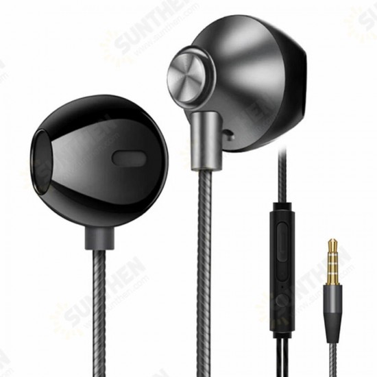 M9 Metal Bass Earphones Comfortable In-Ear Noise Cancelling Earbuds 3.5mm with Microphone Hi-Res Audio Half In-Ear Earphone M9 Metal Bass Earphones Comfortable In-Ear Noise Cancelling Earbuds 3.5mm with Microphone Hi-Res Audio Half In-Ear Earphone