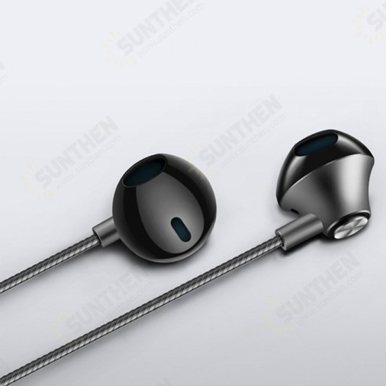 M9 Metal Bass Earphones Comfortable In-Ear Noise Cancelling Earbuds 3.5mm with Microphone Hi-Res Audio Half In-Ear Earphone M9 Metal Bass Earphones Comfortable In-Ear Noise Cancelling Earbuds 3.5mm with Microphone Hi-Res Audio Half In-Ear Earphone