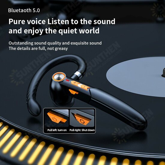 ME-100 Single bluetooth Earphone HIFI Stereo Bass Noise Reduction Headphone Rotatable Wireless Earhook Business Headset with Mic ME-100 Single bluetooth Earphone HIFI Stereo Bass Noise Reduction Headphone Rotatable Wireless Earhook Business Headset with Mic