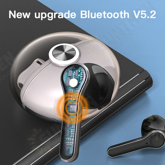 ME-62 TWS bluetooth 5.2 Headsets Transparent Low Latency Wireless Gaming Headphones Noise Reduction In Ear Earbuds with Mic ME-62 TWS bluetooth 5.2 Headsets Transparent Low Latency Wireless Gaming Headphones Noise Reduction In Ear Earbuds with Mic
