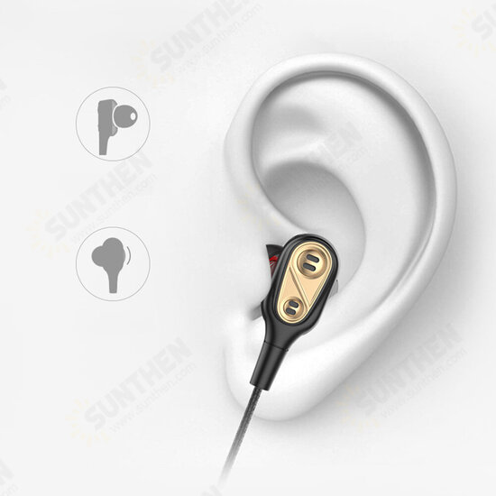 N33 HD Voice bluetooth 5.0 Dual Dynamic Drivers TF Card Stereo Bass Wireless Neckband Sports Earphone with Mic