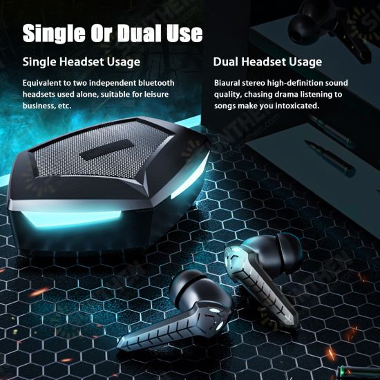 P36 bluetooth Gaming Earbuds Headsets Low Latency Wireless Headset with 3000mAh Charging Box