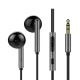 P8 HiFi HD Sound Noise Reduction Half in-Ear 3.5mm Wired Control Stereo Earphones Headphone With Mic