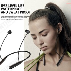 Q1 bluetooth Neckband Headphones Bass Stereo Wireless Earbuds Earphone Ear Buds Waterproof Sport Headset CVC Noise Cancelling with Mic