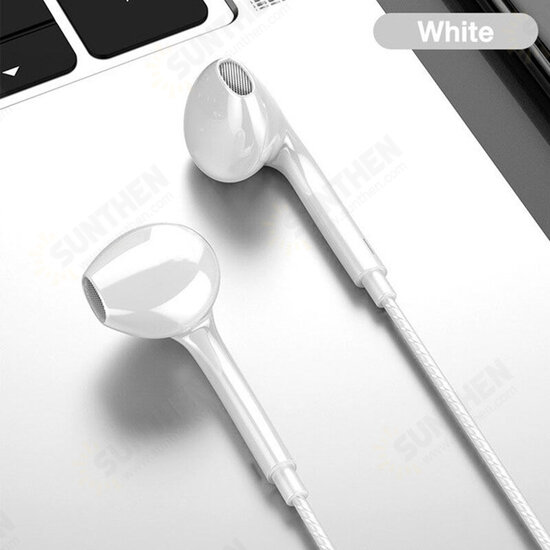 Q2 Wired Headphones 3.5MM Sport Earbuds with Bass Phone Earphone Wire Stereo Headset Mic Music Earphones