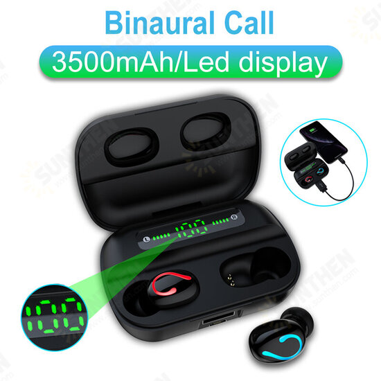 Q65 TWS bluetooth Earphone Wireless Gaming Headphone 3500mAh Power Bank Noise Cancelling HD Call Stereo Headset Q65 TWS bluetooth Earphone Wireless Gaming Headphone 3500mAh Power Bank Noise Cancelling HD Call Stereo Headset