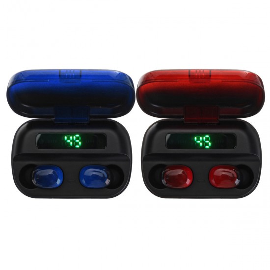 Q82X Gradient Color LED bluetooth 5.0 TWS Wireless bluetooth Sport In ear Headset Earbuds Earphone Headphones