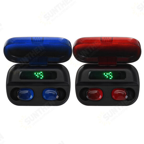 Q82X Gradient Color LED bluetooth 5.0 TWS Wireless bluetooth Sport In ear Headset Earbuds Earphone Headphones