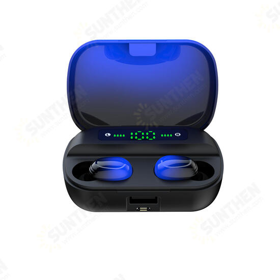 Q82X Gradient Color LED bluetooth 5.0 TWS Wireless bluetooth Sport In ear Headset Earbuds Earphone Headphones