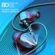 S2000 6D Surround Bass Wire Headphones IPX5 Waterproof Sweatproof Sport Headset Comfort Beat Drums In Ear Earphones