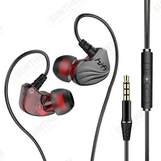 S2000 6D Surround Bass Wire Headphones IPX5 Waterproof Sweatproof Sport Headset Comfort Beat Drums In Ear Earphones