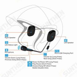 T2 bluetooth Earphones Motorcycle Helmet Headset Auto Answer Surround Sound Motorcycle Headphones with Microphone T2 bluetooth Earphones Motorcycle Helmet Headset Auto Answer Surround Sound Motorcycle Headphones with Microphone