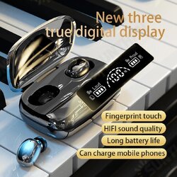 TG03 TWS bluetooth 5.2 Headphones LED Digital Display In-ear Earbud IPX7 Waterproof Sports Earphones with Mic TG03 TWS bluetooth 5.2 Headphones LED Digital Display In-ear Earbud IPX7 Waterproof Sports Earphones with Mic