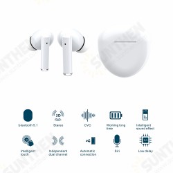 TWS bluetooth V5.1 Headphones HIFI Stereo Low Latency CVC Noise Reduction Wireless Earphones Touch Control In-Ear Earbuds with Mic TWS bluetooth V5.1 Headphones HIFI Stereo Low Latency CVC Noise Reduction Wireless Earphones Touch Control In-Ear Earbuds with Mic