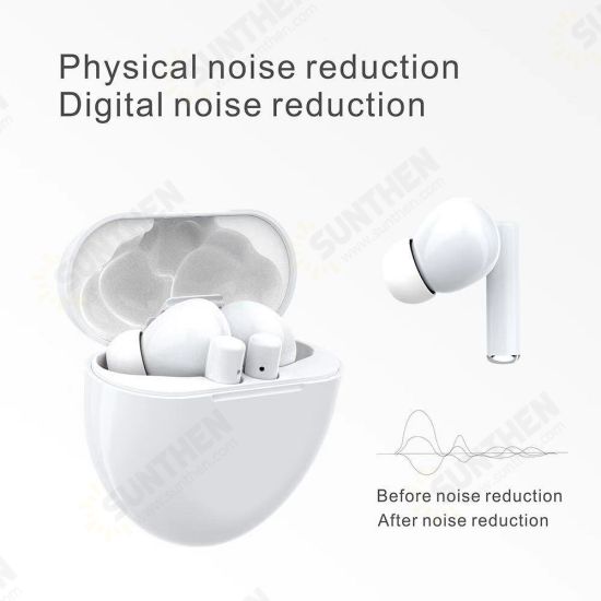 TWS bluetooth V5.1 Headphones HIFI Stereo Low Latency CVC Noise Reduction Wireless Earphones Touch Control In-Ear Earbuds with Mic