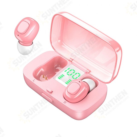 TWS Wireless bluetooth 5.0 Earphone 6D Stereo LED Power Display Bilartel Calls Headphone with Mic TWS Wireless bluetooth 5.0 Earphone 6D Stereo LED Power Display Bilartel Calls Headphone with Mic