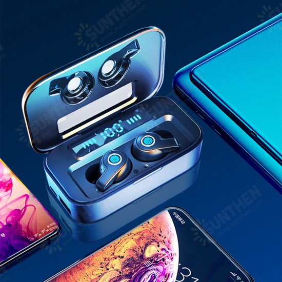 TWS Wireless bluetooth Headset 2600mAh Large Capacity In-ear Earphone Stereo Earbuds IPX5 Waterproof Headphone with Mic TWS Wireless bluetooth Headset 2600mAh Large Capacity In-ear Earphone Stereo Earbuds IPX5 Waterproof Headphone with Mic