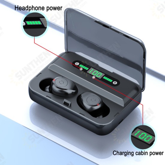 TWS bluetooth 5.0 Earphones Digital Display Dual Channel Wireless HIFI Stereo bluetooth Headset TWS bluetooth 5.0 Earphones Digital Display Dual Channel Wireless HIFI Stereo bluetooth Headset