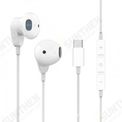 Type-C Earphone Wired Control Earbuds HiFi Stereo Headphone with Mic for Huawei Type-C Earphone Wired Control Earbuds HiFi Stereo Headphone with Mic for Huawei