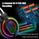 USB + 3.5mm Stereo Gaming Headsets Noise Cancelling Surround Sound Headphone with LED Light Microphone for Tablet PC Laptop