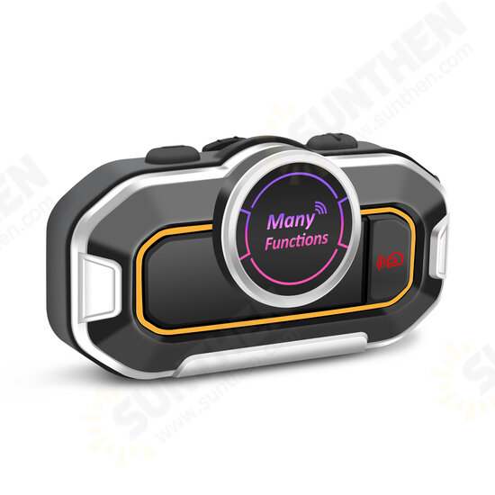 V9 Pro Motorcycle Helmet Headset bluetooth V5.0 + EDR Intercom FM Radio Waterproof Auto Answer Calling Voice Assistant